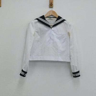 【中古】東京都 駒場高等学校 女子制服 2点（セーラー服・スカート）sf004100