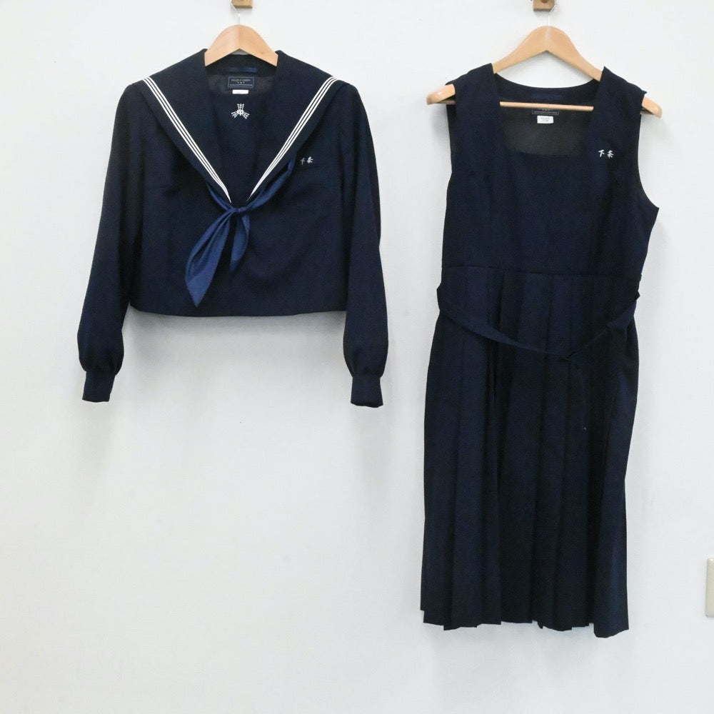 中古制服】福岡県 粕屋中学校 女子制服 3点（セーラー服・ジャンパースカート）sf004107【リサイクル学生服】 | 中古制服通販パレイド