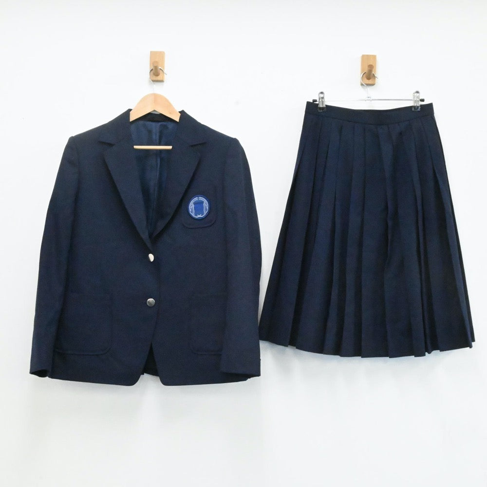 【中古】北海道 遺愛高等学校 女子制服 2点（ブレザー・スカート）sf004113