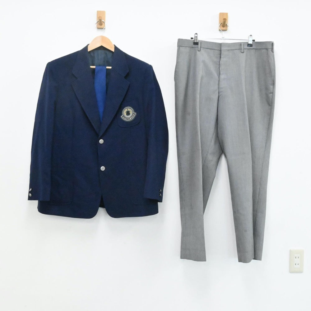 中古制服】千葉県 妙典中学校 男子制服 4点（ブレザー・ズボン・ズボン