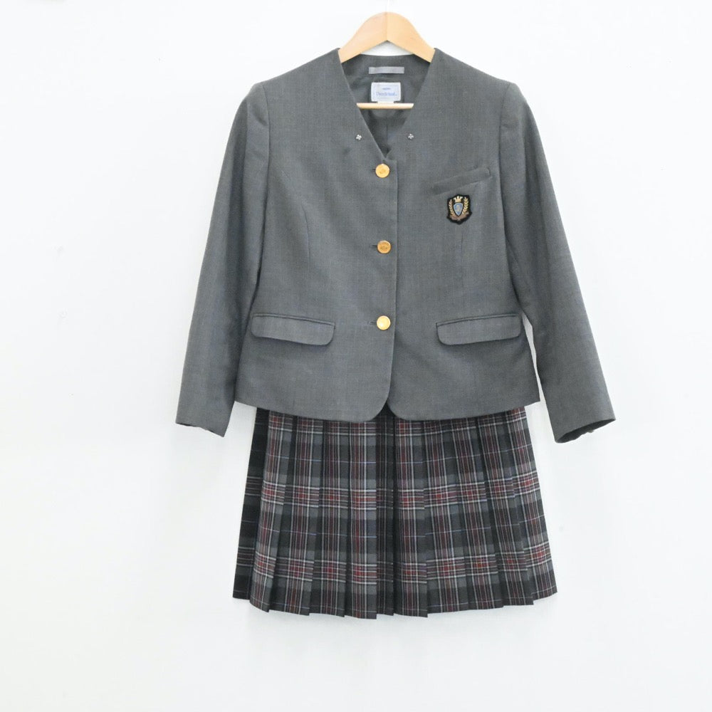 【中古】埼玉県 栄中学校 女子制服 2点（ブレザー・スカート）sf004137