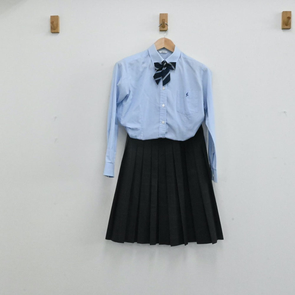 【中古】奈良県 香芝高等学校 女子制服 7点（ブレザー・シャツ・ニット・スカート）sf004144