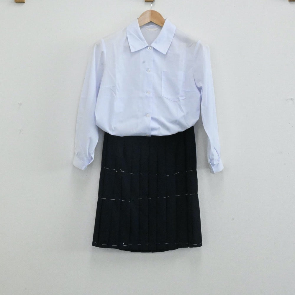 【中古】奈良県 橿原市立大成中学校 女子制服 6点（セーラー服・シャツ・スカート）sf004146