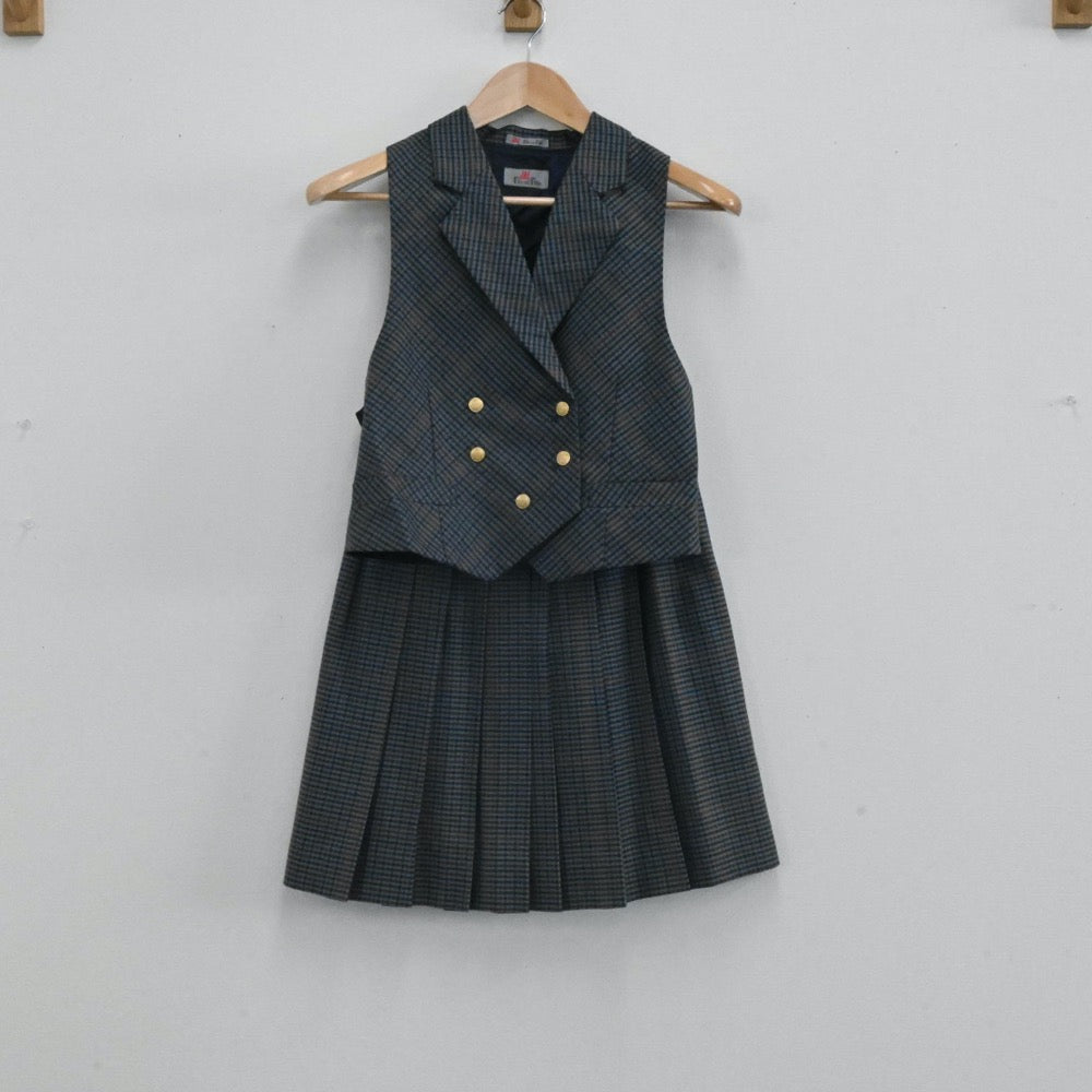 【中古】東京都 淑徳巣鴨高等学校 女子制服 7点（ブレザー・ベスト・シャツ・ニット・スカート）sf004150