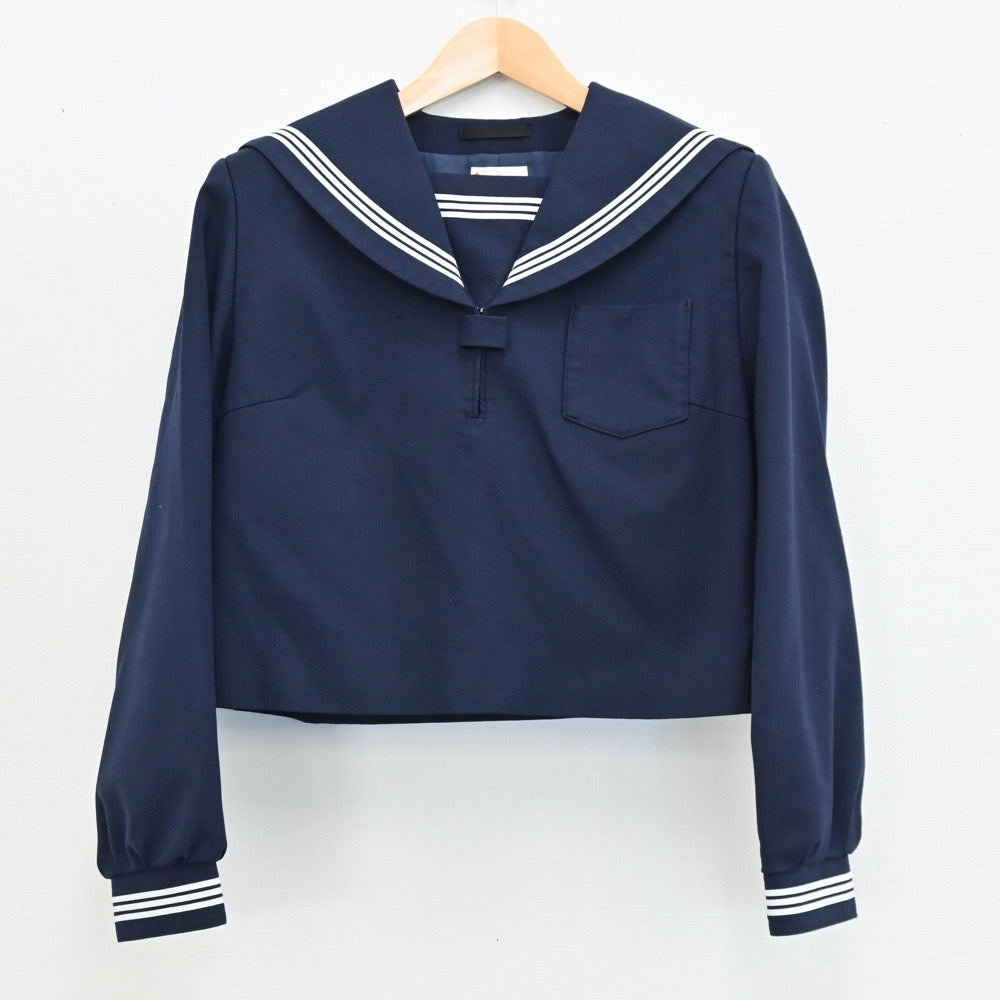 【中古】島根県 島根県安来市第1中学校 女子制服 2点（セーラー服・スカート）sf004163