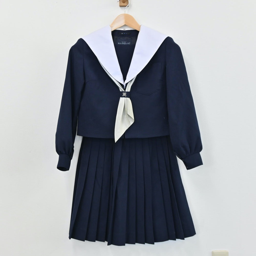 【中古】愛知県 高蔵寺中学校 女子制服 2点（セーラー服・スカート）sf004174