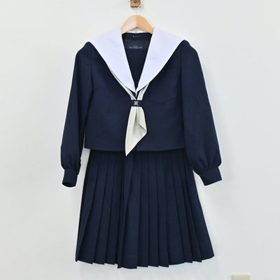 【中古】愛知県 高蔵寺中学校 女子制服 2点（セーラー服・スカート）sf004174