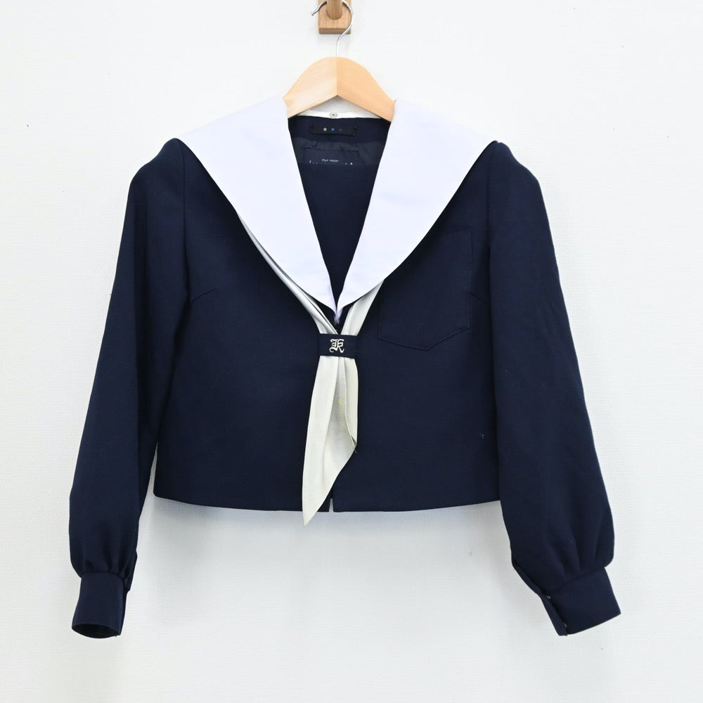 【中古】愛知県 高蔵寺中学校 女子制服 2点（セーラー服・スカート）sf004174