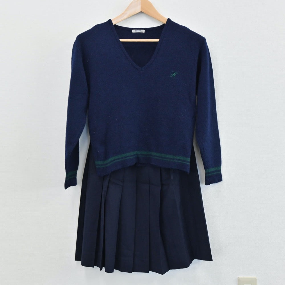 中古制服】千葉県 嘉悦中学校 女子制服 5点（ブレザー・セーラー服・ニット・スカート）sf004195【リサイクル学生服】 | 中古制服通販パレイド