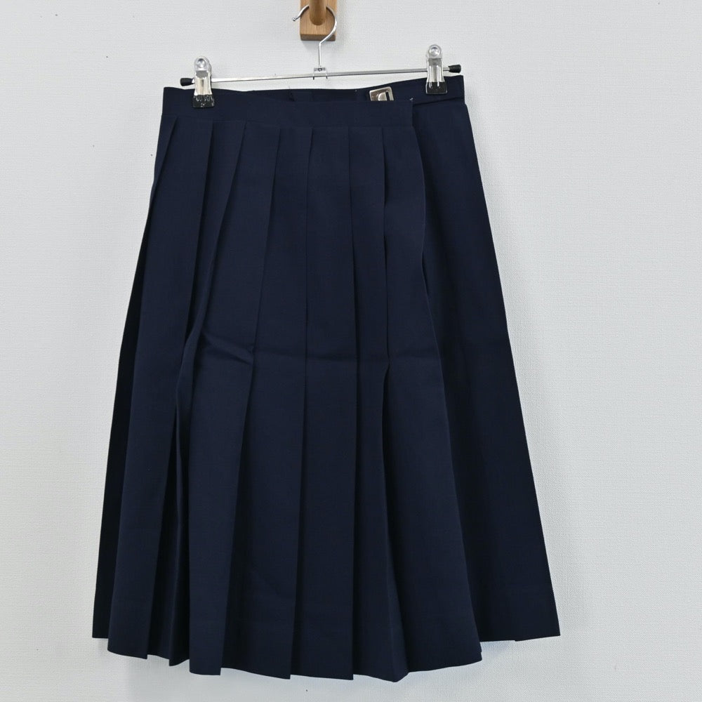 【中古】千葉県 嘉悦中学校 女子制服 5点（ブレザー・セーラー服・ニット・スカート）sf004195