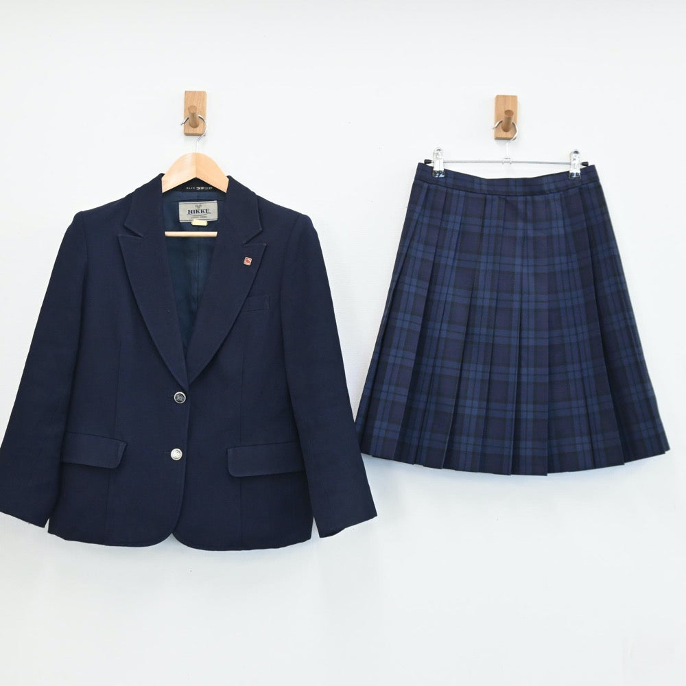 【中古】愛知県 瀬戸窯業高等学校(旧制服) 女子制服 5点（ブレザー・ベスト・スカート）sf004222