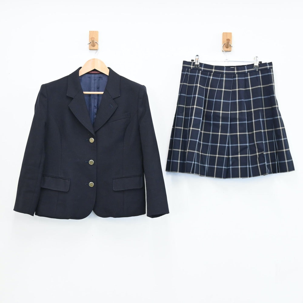 【中古】群馬県 高崎商科大学付属高等学校 女子制服 4点（ブレザー・シャツ・スカート）sf004226