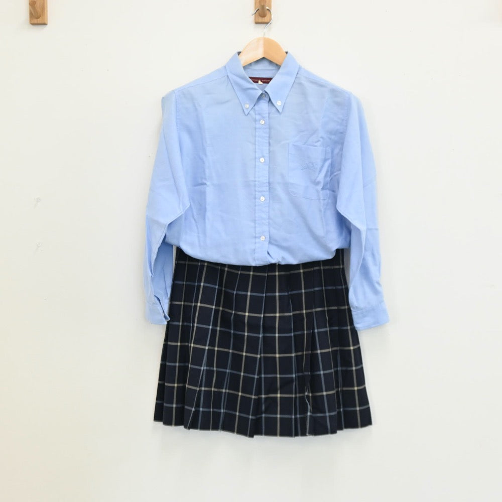 【中古】群馬県 高崎商科大学付属高等学校 女子制服 4点（ブレザー・シャツ・スカート）sf004226