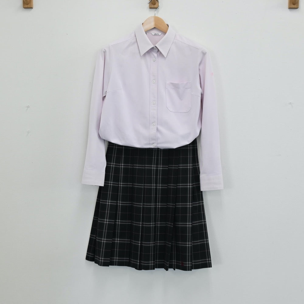 【中古】北海道 駒澤大学附属苫小牧高等学校 女子制服 5点（ブレザー・シャツ・スカート）sf004233