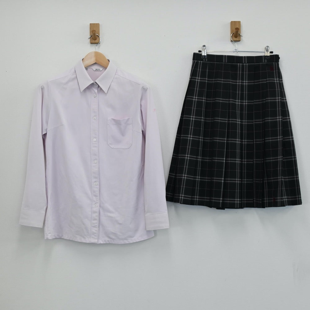 【中古】北海道 駒澤大学附属苫小牧高等学校 女子制服 5点（ブレザー・シャツ・スカート）sf004233