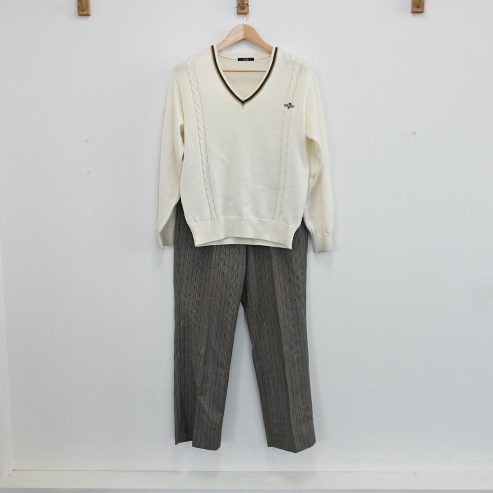 【中古】埼玉県 青山学院大学系属　浦和ルーテル学院中学校 男子制服 6点（ブレザー・シャツ・ニット・ズボン）sf004253