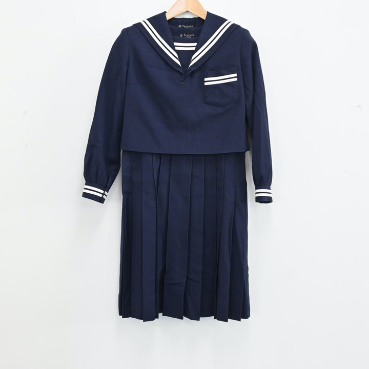 中古制服】熊本県 熊本大学附属中学校 女子制服 2点（セーラー服・ジャンパースカート）sf004275【リサイクル学生服】 | 中古制服通販パレイド