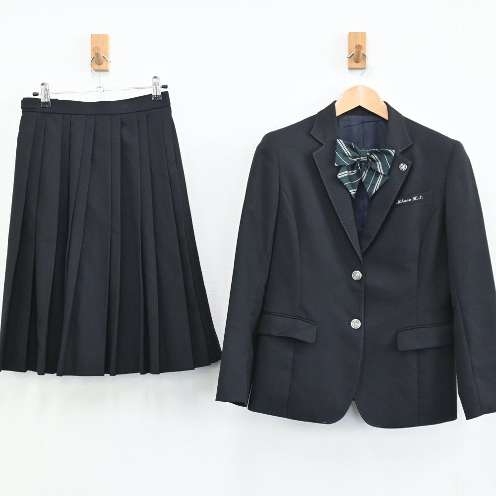 【中古】大阪府 美原高校 女子制服 3点（ブレザー・スカート）sf004308