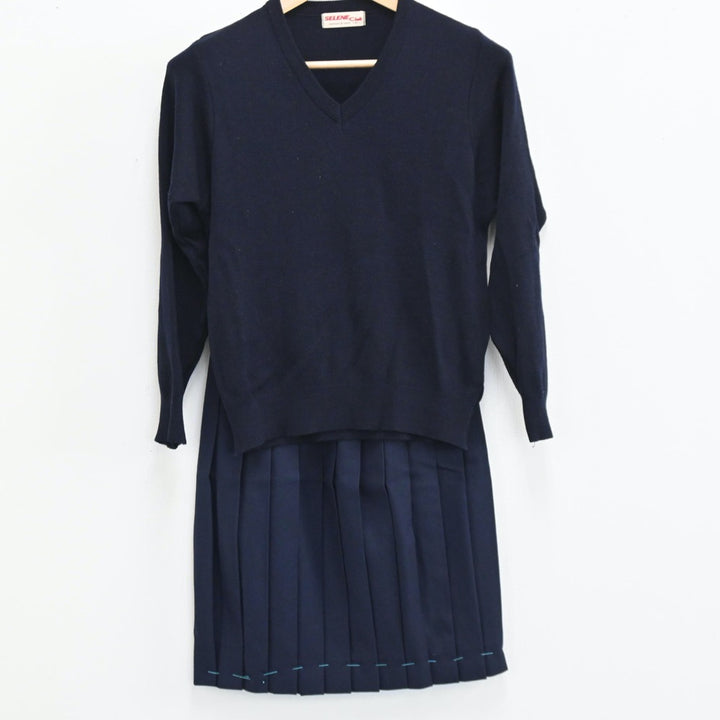 【中古制服】兵庫県 西宮市立塩瀬中学校 女子制服 3点（ブレザー・ニット・スカート）sf004312【リサイクル学生服】 | 中古制服通販パレイド