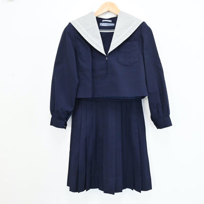 【中古】大阪府 四天王寺中学校 女子制服 2点（セーラー服・スカート）sf004324