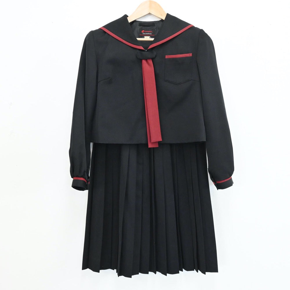 【中古】青森県 青森県立五所川原高等学校 女子制服 3点（セーラー服・スカート）sf004335