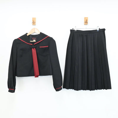 【中古】青森県 青森県立五所川原高等学校 女子制服 3点（セーラー服・スカート）sf004335