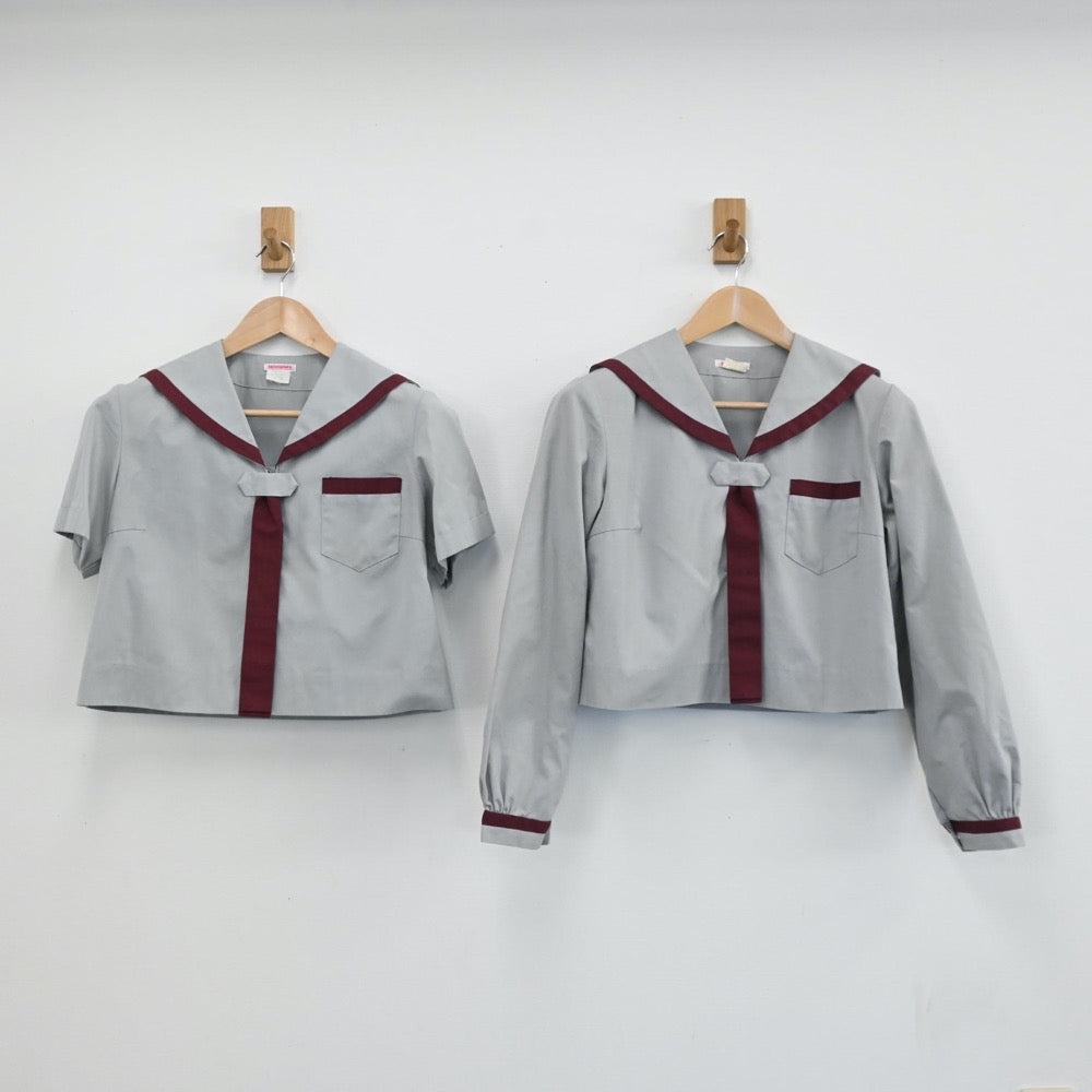 【中古】青森県 青森県立五所川原高等学校 女子制服 3点（セーラー服・スカート）sf004336