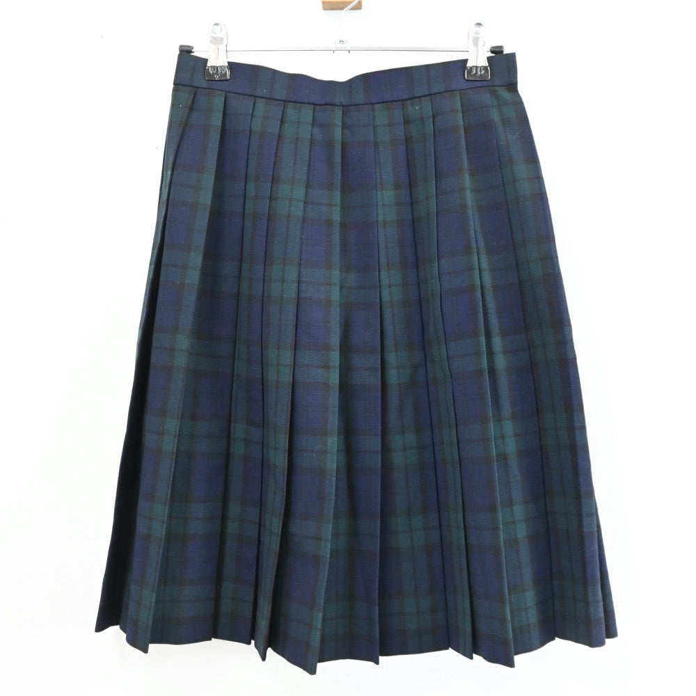【中古】埼玉県 本庄第一高等学校 女子制服 3点（ニットベスト・スカート）sf004343