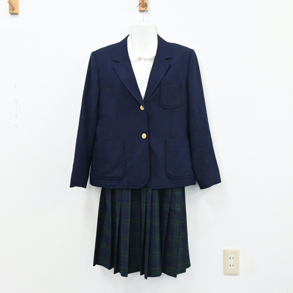 【中古】兵庫県 神戸市立大原中学校 女子制服 3点（ブレザー・シャツ・スカート）sf004364