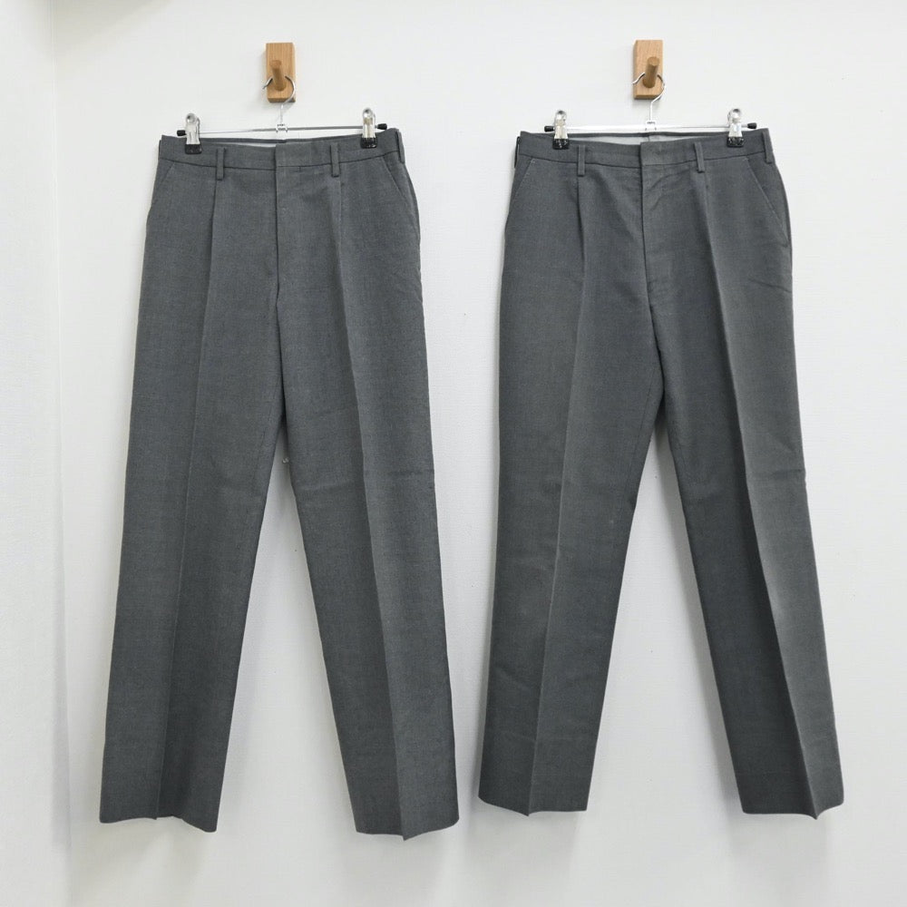 【新品未使用】福岡市内中学男子 制服ズボン 中古】福岡県 大利中学校 男子制服 4点 (学ラン・ズボン・ズボン