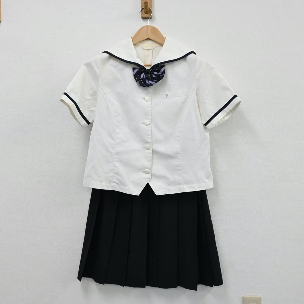 【中古】岐阜県 多治見西高校 女子制服 4点（シャツ・スカート）sf004390