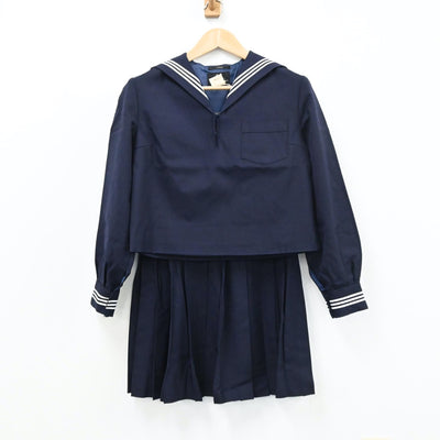 【中古】東京都 実践女子学園 女子制服 4点（セーラー服・シャツ・スカート）sf004400