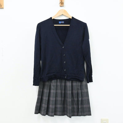 【中古】大阪府 大阪成蹊女子高等学校 女子制服 5点（ブレザー・ニット・スカート）sf004405