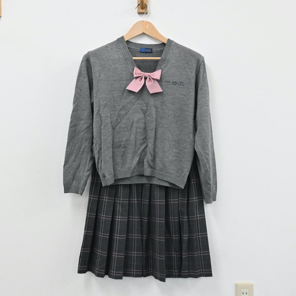 【中古】大阪府 大阪成蹊女子高等学校 女子制服 5点（ブレザー・ニット・スカート）sf004405