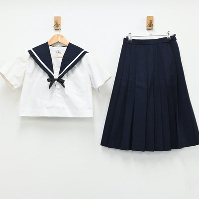 【中古】愛知県 愛知県立田口高等学校 女子制服 3点（セーラー服・スカート）sf004415