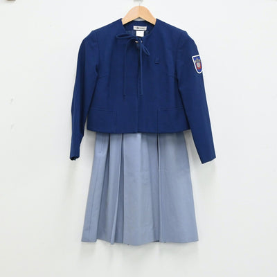 【中古】茨城県 茨城キリスト教学園中学校 女子制服 3点（ブレザー・ベスト・スカート）sf004442