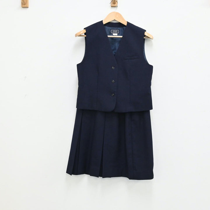 【中古】埼玉県 所沢商業高等学校 女子制服 4点（ブレザー・ベスト・スカート）sf004443