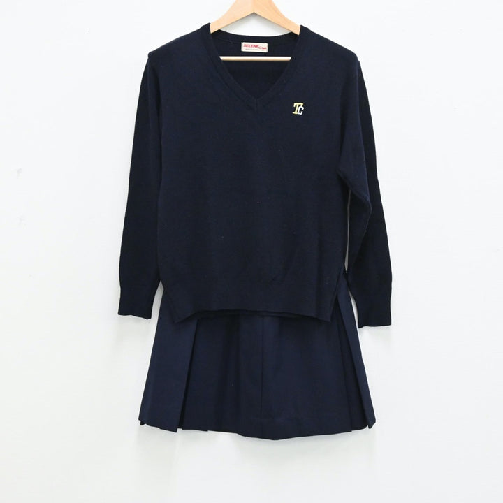 中古制服】埼玉県 所沢商業高等学校 女子制服 2点(ニット 中古制服】埼玉県 所沢商業高等学校 女子制服 2点(ニット