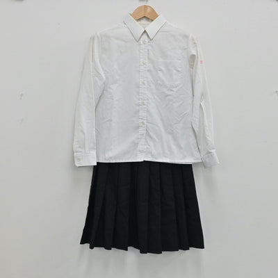 【中古】兵庫県 兵庫大学附属須磨ノ浦高等学校 女子制服 6点（ブレザー・シャツ・ニット・スカート）sf004447