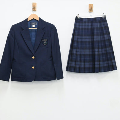 【中古】千葉県 ちはら台南中学校 女子制服 7点（ブレザー・ベスト・スカート）sf004462