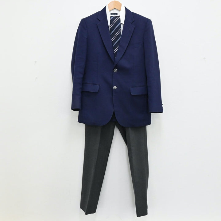 中古制服】神奈川県 逗子開成高等学校 男子制服 5点（ブレザー