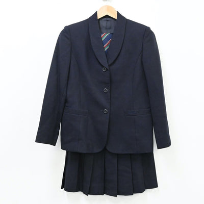 【中古】岡山県 岡山県立中央高校 女子制服 5点（ブレザー・ベスト・スカート・スカート）sf004505