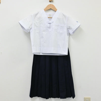 【中古】埼玉県 共立女子中学校 女子制服 3点（セーラー服・スカート）sf004530