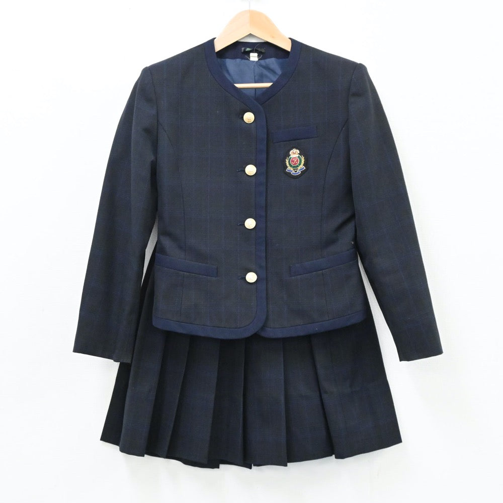 【中古】熊本県 国府高校 女子制服 2点（ブレザー・スカート）sf004558