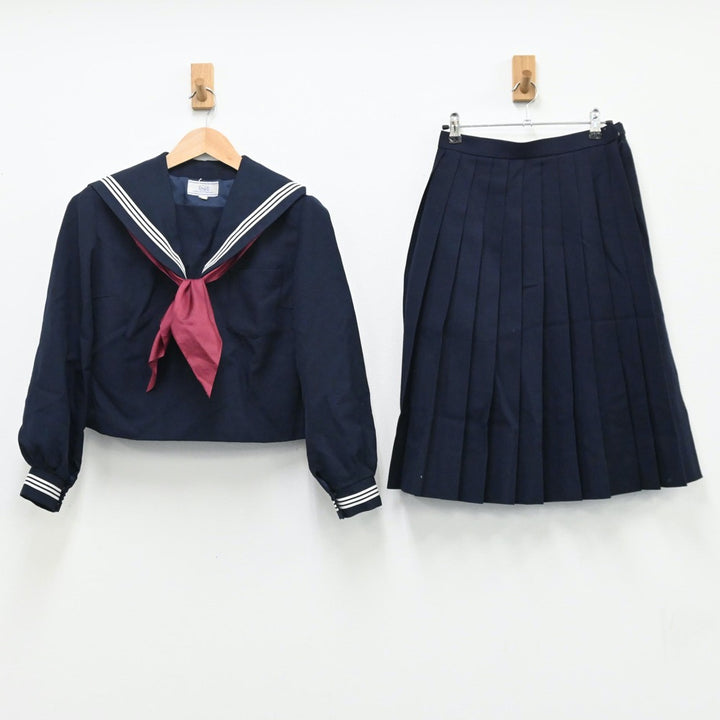 【中古】山口県 山口県宇部市立厚東中学校 女子制服 3点（セーラー服・スカート）sf004563