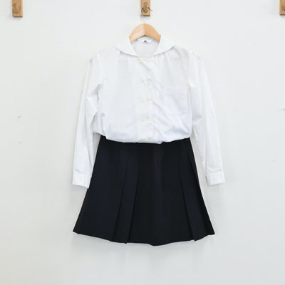 【中古】岡山県 明誠学院高等学校 女子制服 5点（ブレザー・シャツ・スカート）sf004610