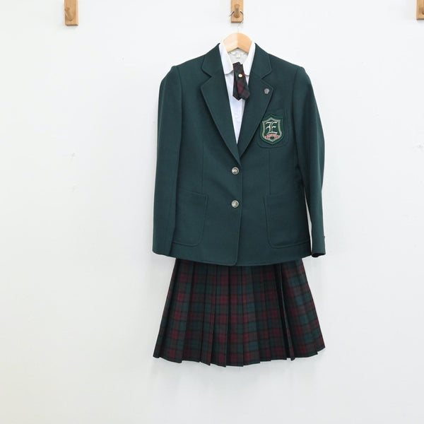 中古制服】茨城県 江戸川学園取手高等学校 女子制服 7点（ブレザー・ベスト・シャツ・ニット・スカート）sf004624【リサイクル学生服】 | 中古制服 通販パレイド