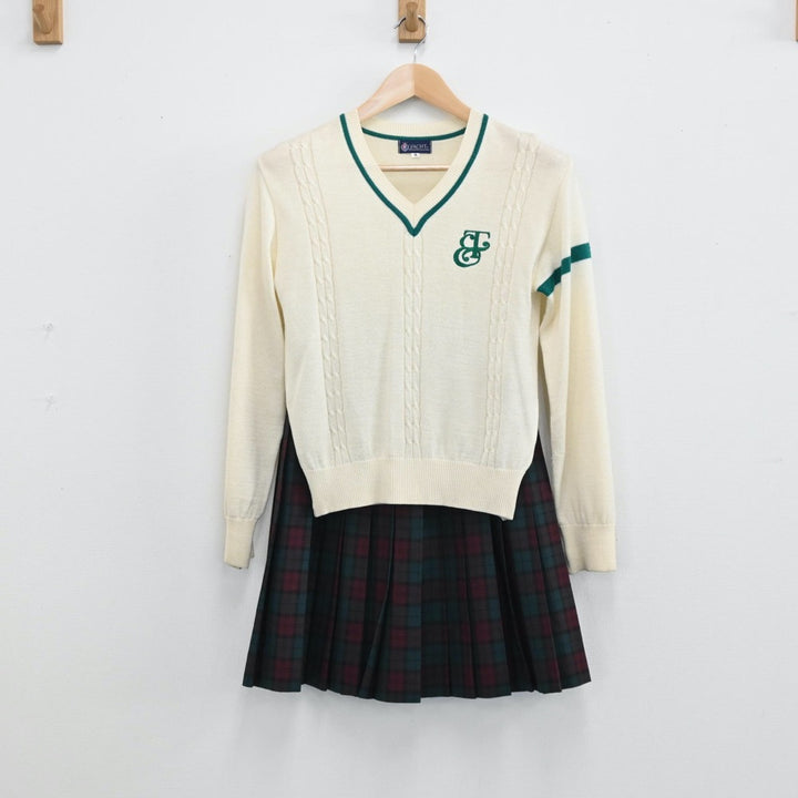 中古制服】茨城県 江戸川学園取手高等学校 女子制服 6点（ブレザー・ベスト・ニット・スカート）sf004626【リサイクル学生服】 | 中古制服 通販パレイド