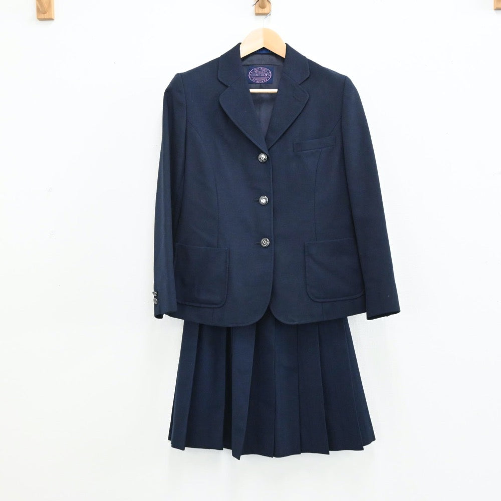 【中古】奈良県 畝傍高等学校 女子制服 4点（ブレザー・ベスト・スカート）sf004629