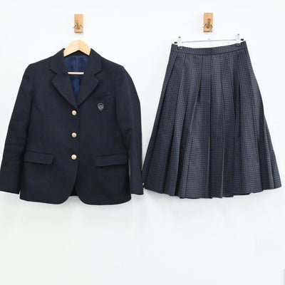 【中古】山口県 湯田中学校 女子制服 2点（ブレザー・スカート）sf004639